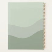 Nu of nooit Inspirerend citaat groene Blauwgroen p Planner (Achterkant)
