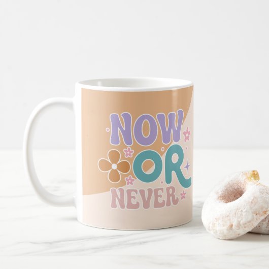 Nu of nooit | Inspirerend prijsopgave Koffiemok (Met donut)