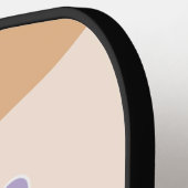 Nu of nooit | Inspirerend quote monogrammed Pickleball Paddle (Links Detail)