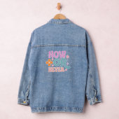 Nu of nooit | Inspirerend quote vrouwen Denim Jacket (Hangar)