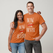 Nu of nooit t-shirt (Unisex)