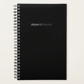 Nu of nooit verdwijnend citaat voor uitstelkrachte planner (Voorkant)