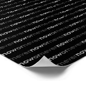 Nu of nooit verdwijnend citaat voor uitstelkrachte poster (Hoek)