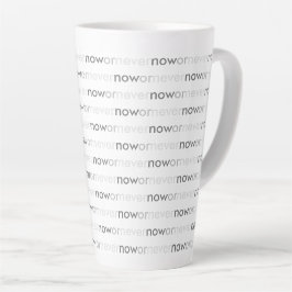 Nu of Nooit Verdwijning Quote voor Uitstellers Latte Mok