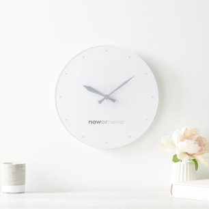 Nu of Nooit Verdwijnt Citaat voor Uitstellers Grote Klok