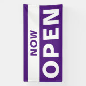 Nu Open Business Violet White — Groot openluchttek Spandoek (Verticaal)