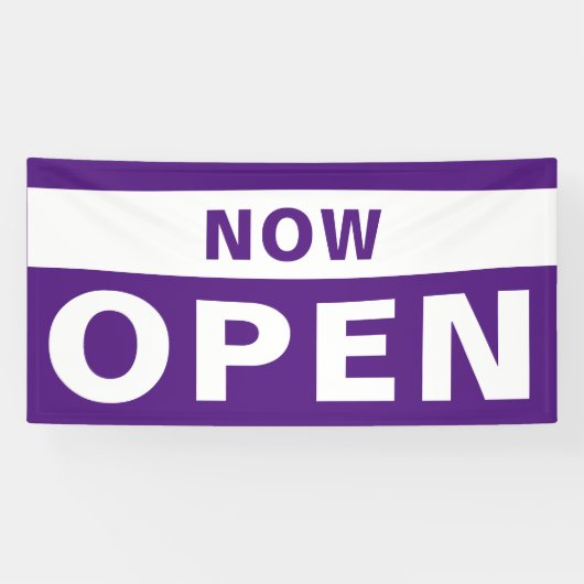 Nu Open Business Violet White — Groot openluchttek Spandoek (Horizontaal)
