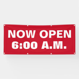 Nu Open Custom Time Business Spandoek