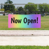 Nu open! Rainbow Banner (Insitu)