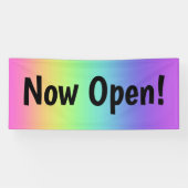 Nu open! Rainbow Banner (Horizontaal)