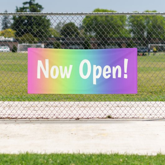 Nu open! Rainbow Banner (Insitu)