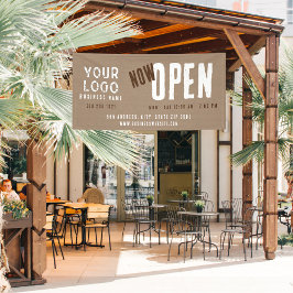 Nu Open Rustieke Charm Kraft Paper Business Spandoek