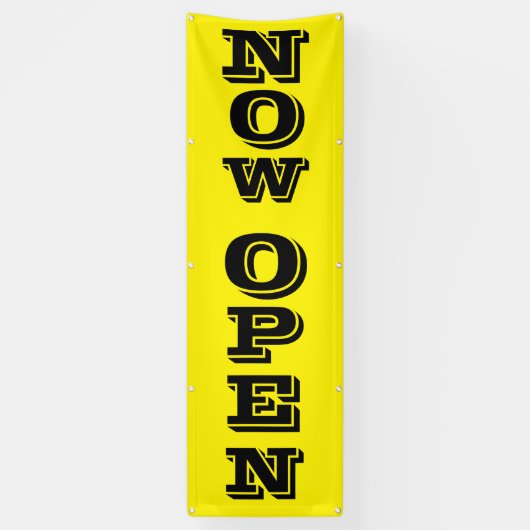 Nu open spandoek (Verticaal)