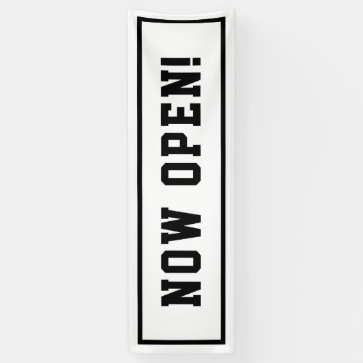 Nu open spandoek (Verticaal)