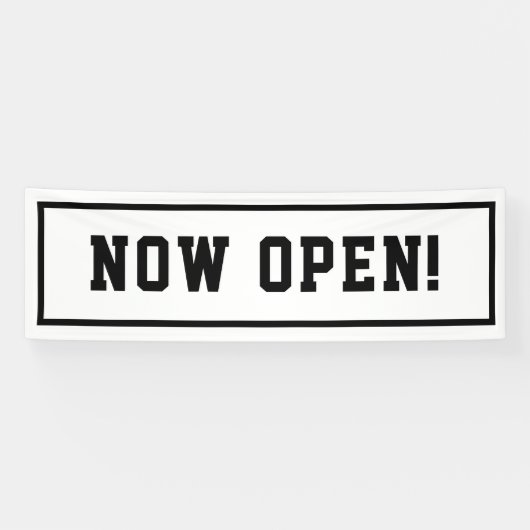 Nu open spandoek (Horizontaal)