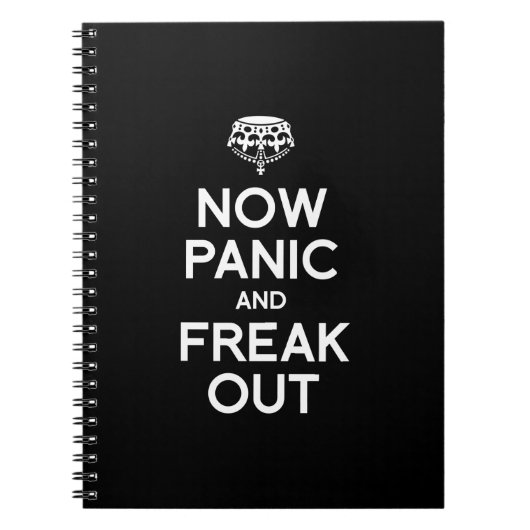 NU PANIC EN FREAK OUT NOTITIEBOEK (Voorkant)