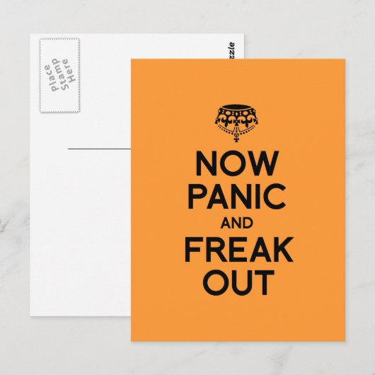 NU PANIC EN FREAK OUT.png Briefkaart (Voorkant / Achterkant)