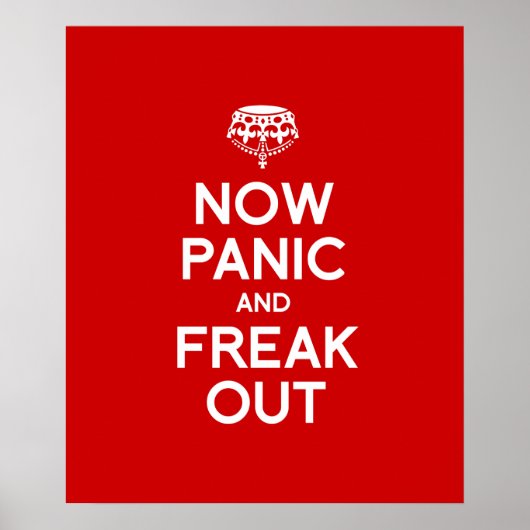 NU PANIC EN FREAK OUT POSTER (Voorkant)