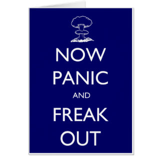 Nu paniek en freak uit