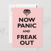 Nu paniek en freak uit briefkaart (Voorkant / Achterkant)