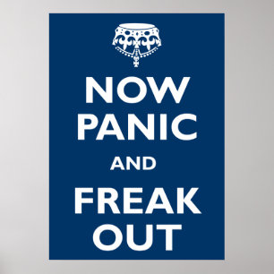 Nu paniek en freak uit poster