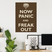 Nu paniek en freak uit poster (Thuiskantoor)
