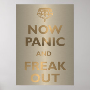 Nu paniek en freak uit poster