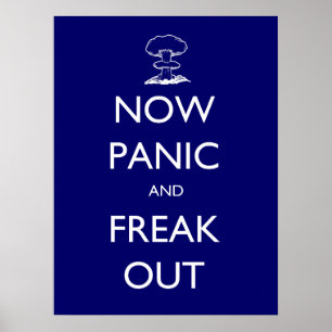 Nu paniek en freak uit poster