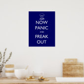 Nu paniek en freak uit poster (Keuken)