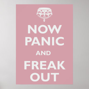 Nu paniek en freak uit poster