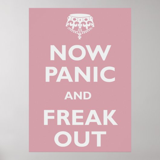 Nu paniek en freak uit poster (Voorkant)