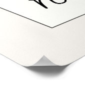 Nu personeel gezocht raamsticker, minimal beige poster (Hoek)