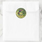 Nu recyclen ronde sticker (Tas)