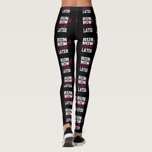 Nu Rennen Wijn Later Leggings (Achterkant)