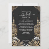 Nu Retro Arabisch Exotisch Bold Damask Vrijgezelle Kaart (Voorkant)