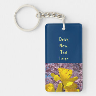 Nu rijden, later appen sleutelhangers Veilig appen