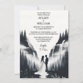 Nu River Rain Cloud Natuur Smoky Mountain Wedding Kaart (Voorkant)