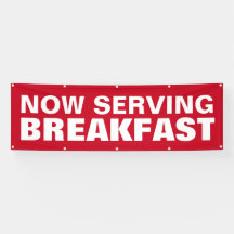 Nu Rood Breakfast Business Sign