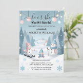 Nu Rustic Snow Cold Ice Cozy Winter Geslacht Onthu Kaart (Staand voorkant)