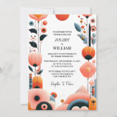 Nu Sinaasappel 70s 80s 90s roze perzik kleurrijke  Kaart (Voorkant)