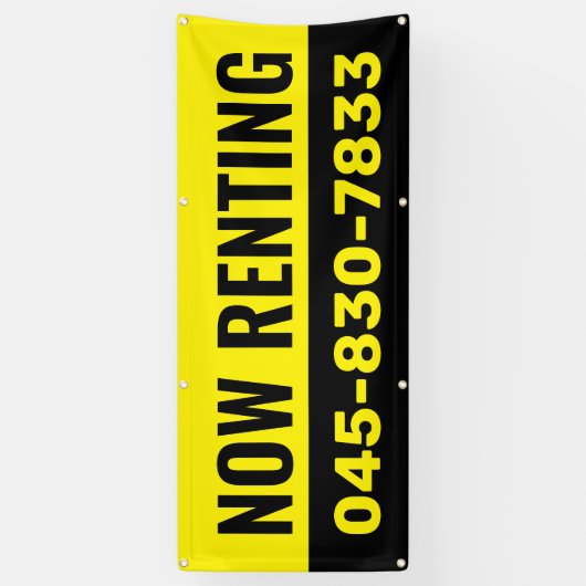 "Nu te huur" aangepaste banner (Verticaal)