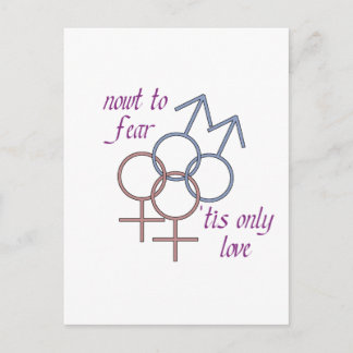 Nu tot angst, dit is alleen liefde! briefkaart