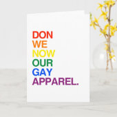 NU TREKKEN WIJ ONZE VROLIJKE KLEDING AAN - .PNG KAART (Gele Bloem)