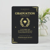 Nu Trending: Afstudeeruitnodiging Kaart (Staand voorkant)