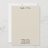 Nu Tuin Bloemen Lente Hout Boho Rustieke Bruiloft Kaart (Achterkant)