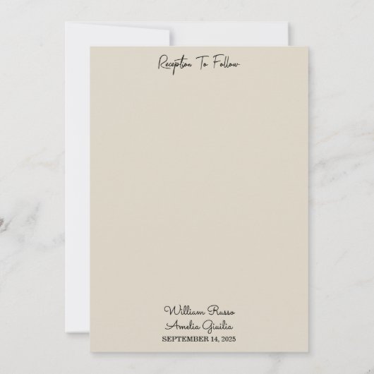 Nu Tuin Bloemen Lente Hout Boho Rustieke Bruiloft Kaart (Achterkant)