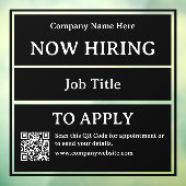 Nu Vacature Winkel Bedrijfs Vacature Raamsticker (Vel 3)