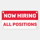 Nu Vacatures Alle Functies Gezocht Zakelijk Spandoek (Horizontaal)