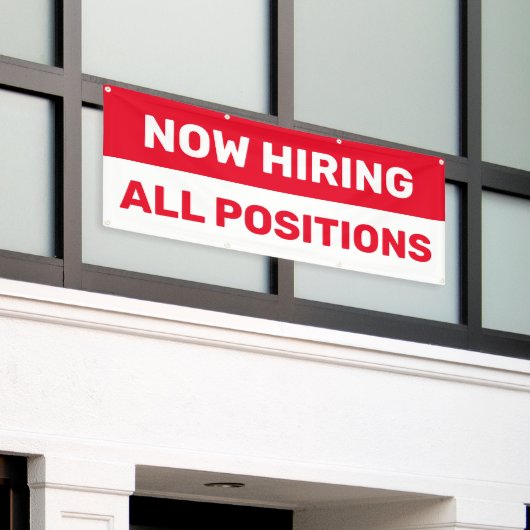 Nu Vacatures Alle Functies Gezocht Zakelijk Spandoek (Buitenkant Gebouw)