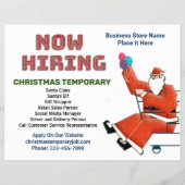 Nu Vacatures Hulp Bedrijf Kerstvakantie Aangepast Flyer (Achterkant)
